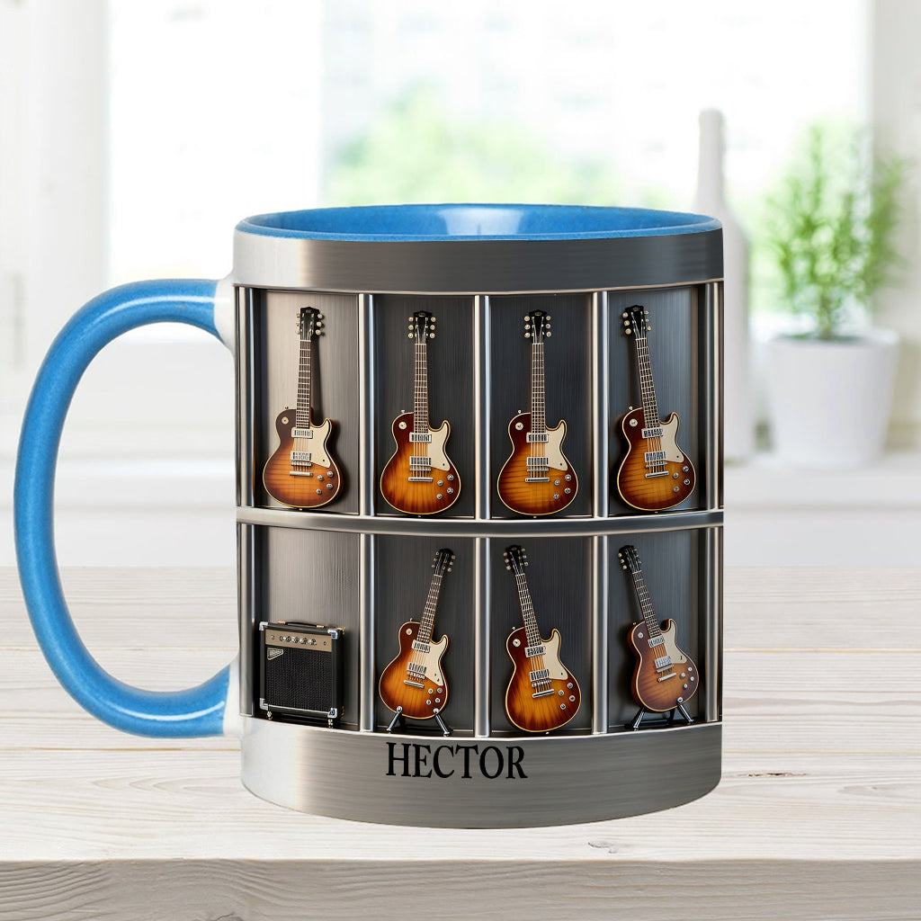 Mug et sous-verre personnalisés avec motif guitare - Guitariste