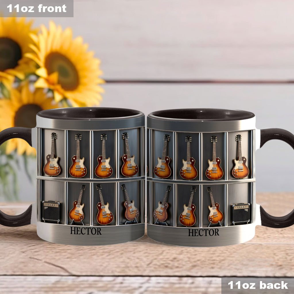 Mug et sous-verre personnalisés avec motif guitare - Guitariste