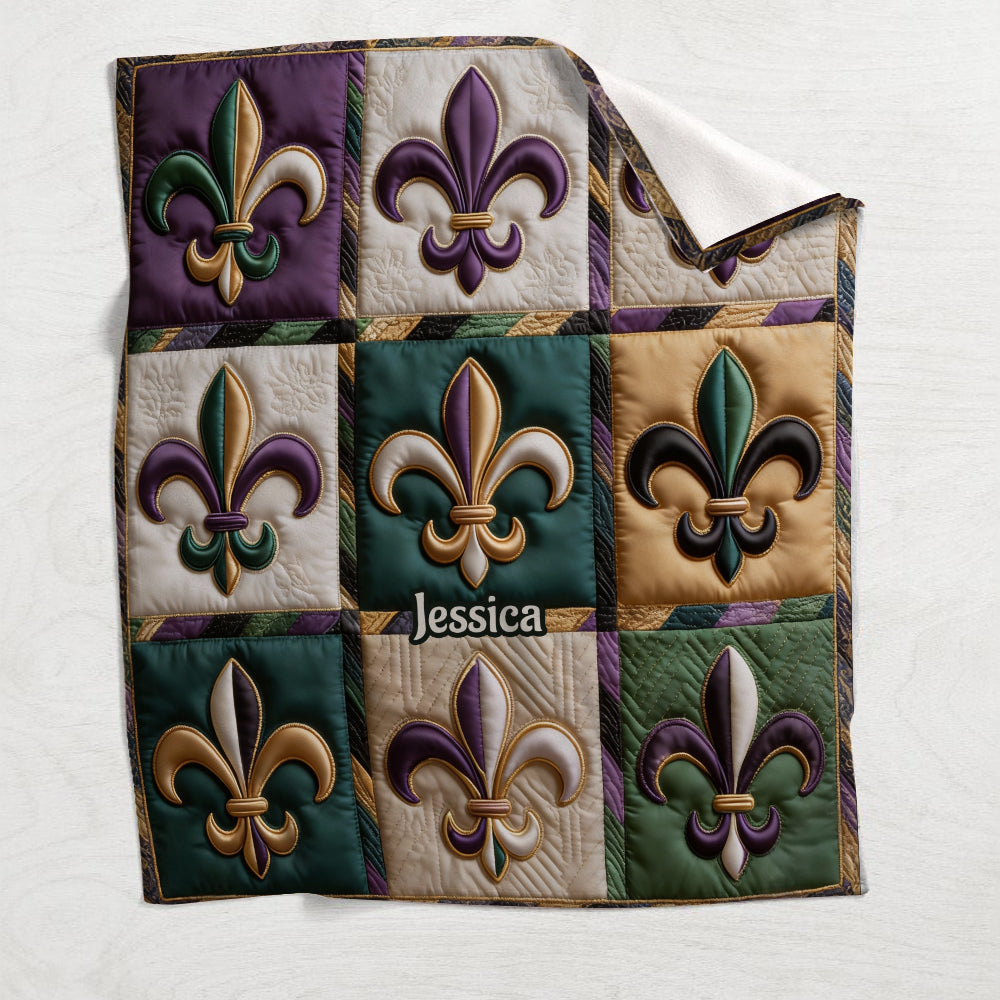 Fleur De Lis Mardi Gras - Couverture Mardi Gras personnalisée