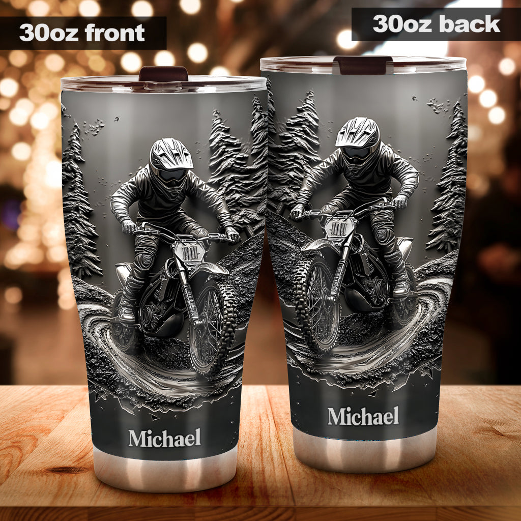 Moto Life - Personalized Dirt Bike Tumbler