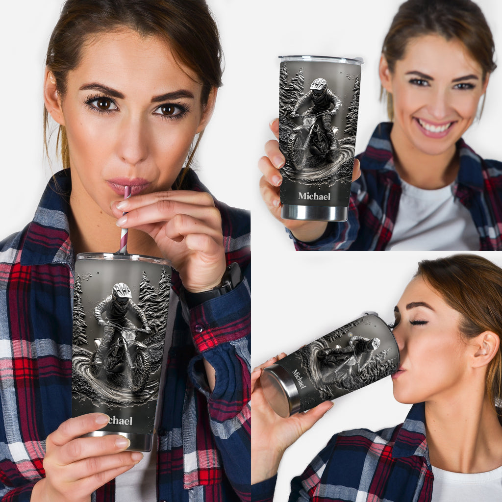 Moto Life - Personalized Dirt Bike Tumbler