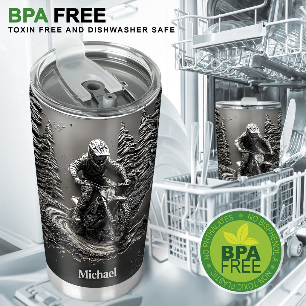 Moto Life - Personalized Dirt Bike Tumbler