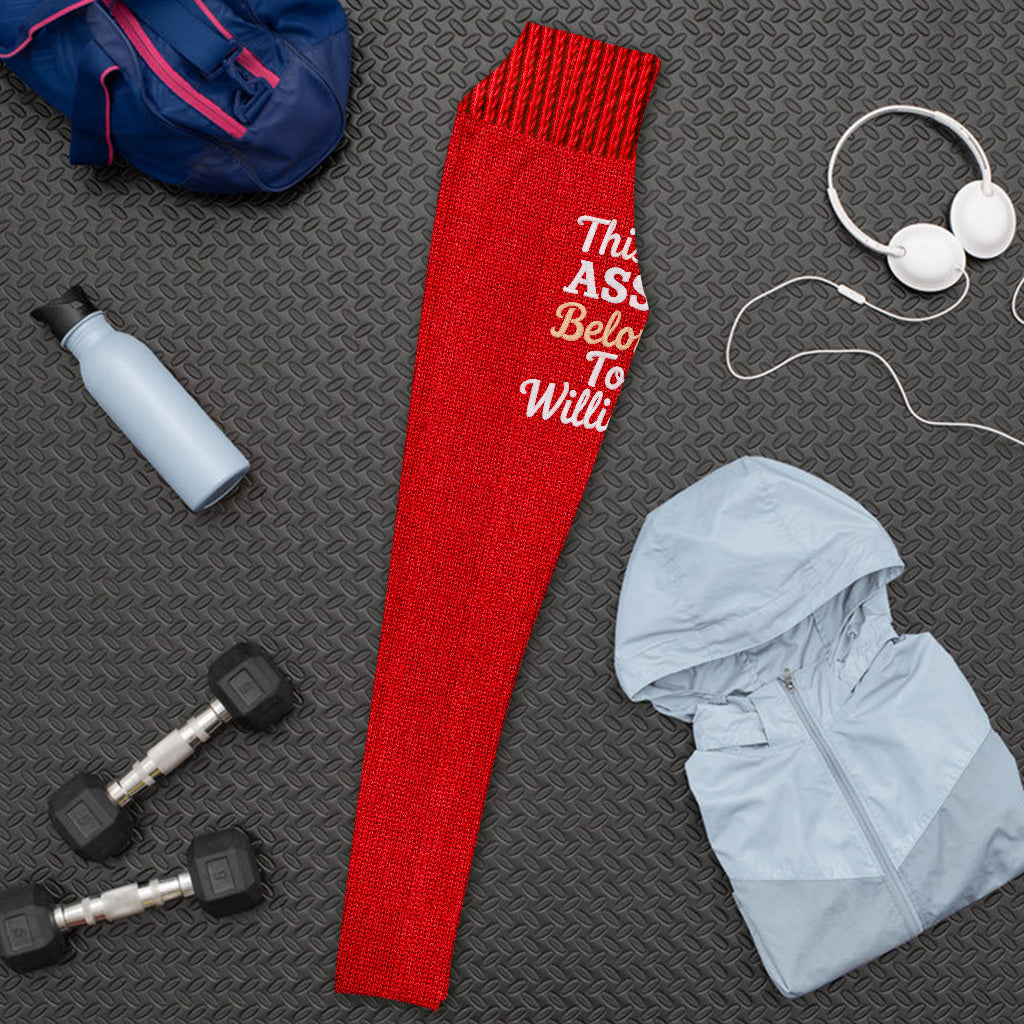 Ce fessier appartient à - Leggings personnalisés pour couples