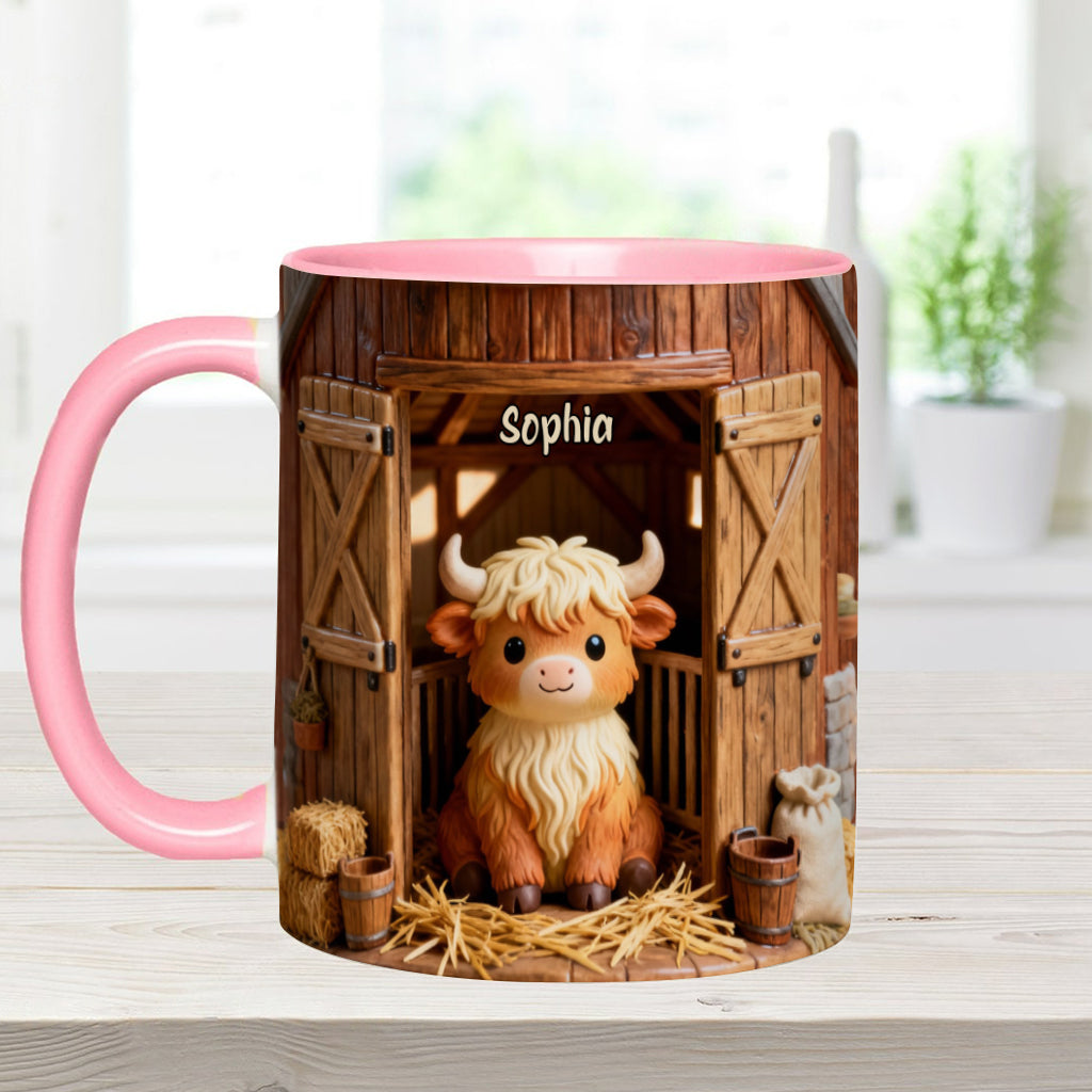 Mug personnalisé « Vache des Highlands » - Mignonne Vache Highland