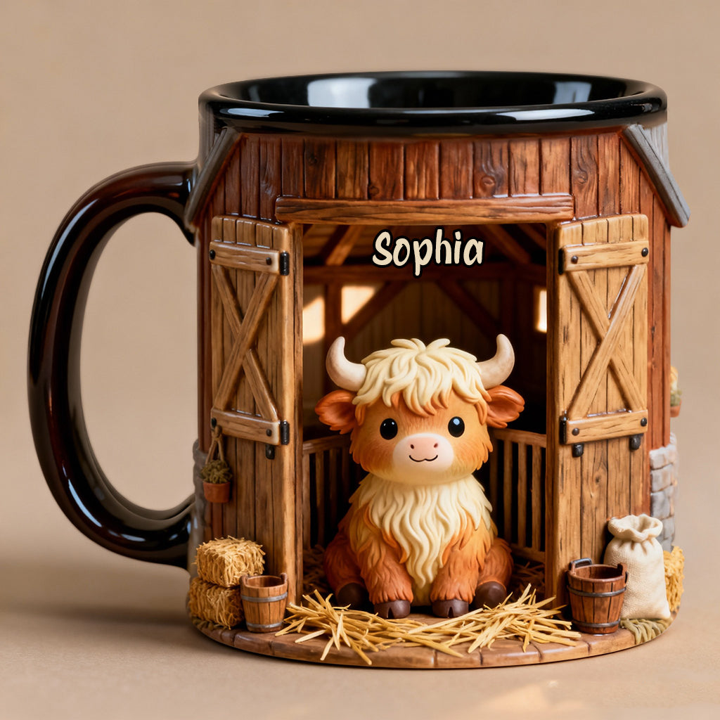 Mug personnalisé « Vache des Highlands » - Mignonne Vache Highland