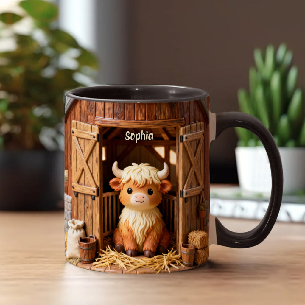 Mug personnalisé « Vache des Highlands » - Mignonne Vache Highland