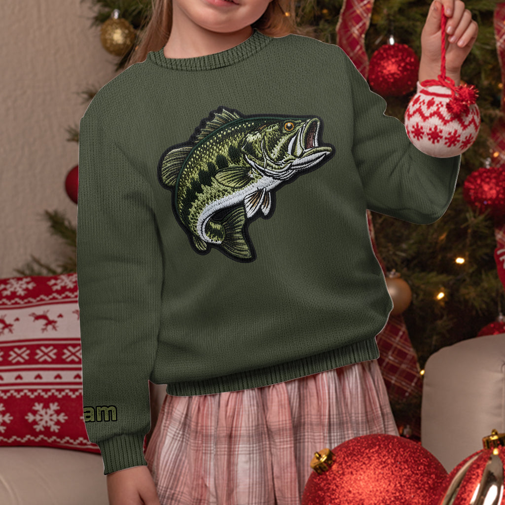 Love Fishing - Personalized Fishing Ugly Sweater