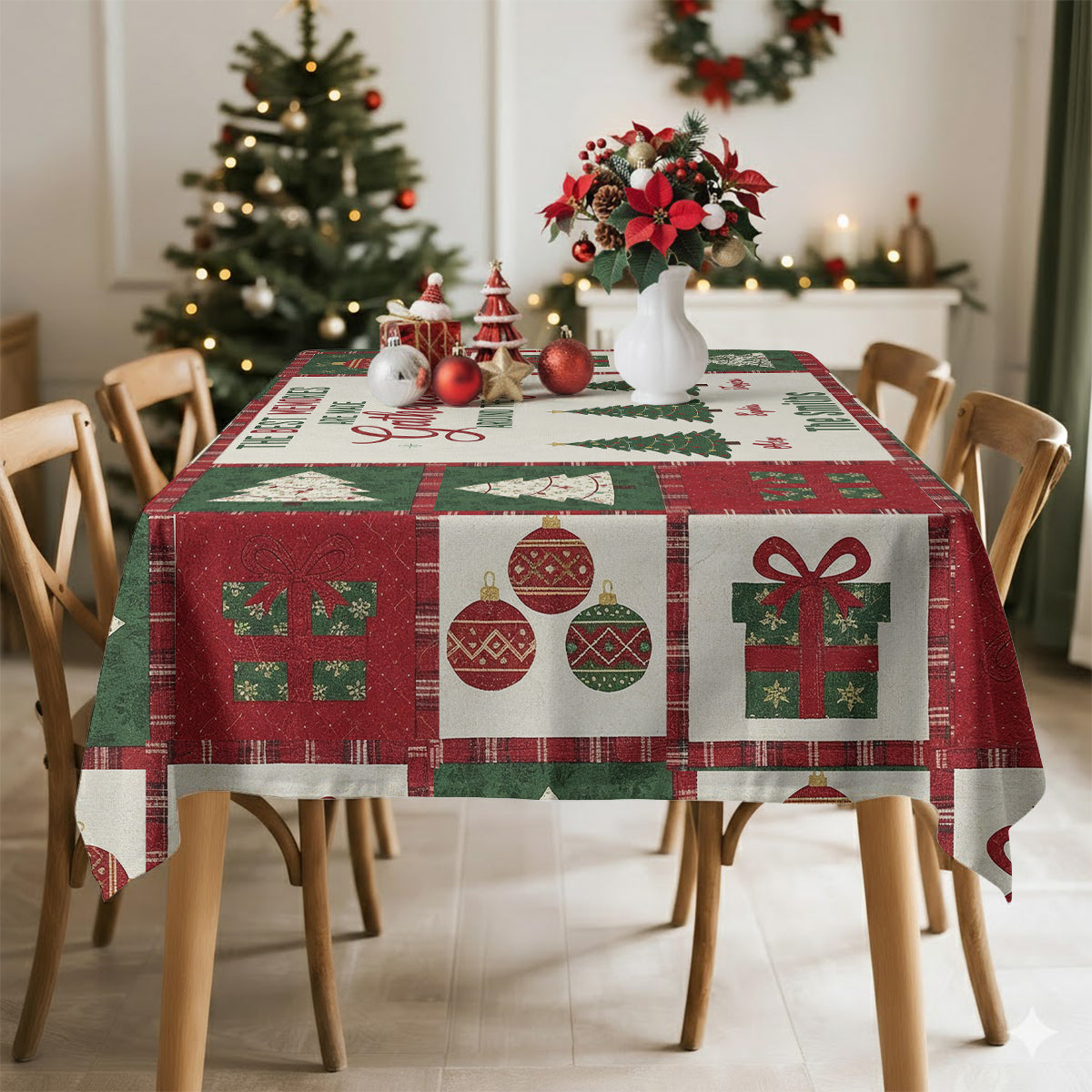 The Best Memories Are Made Gathered Around the Table - Personalized Family Table Cloth Cover