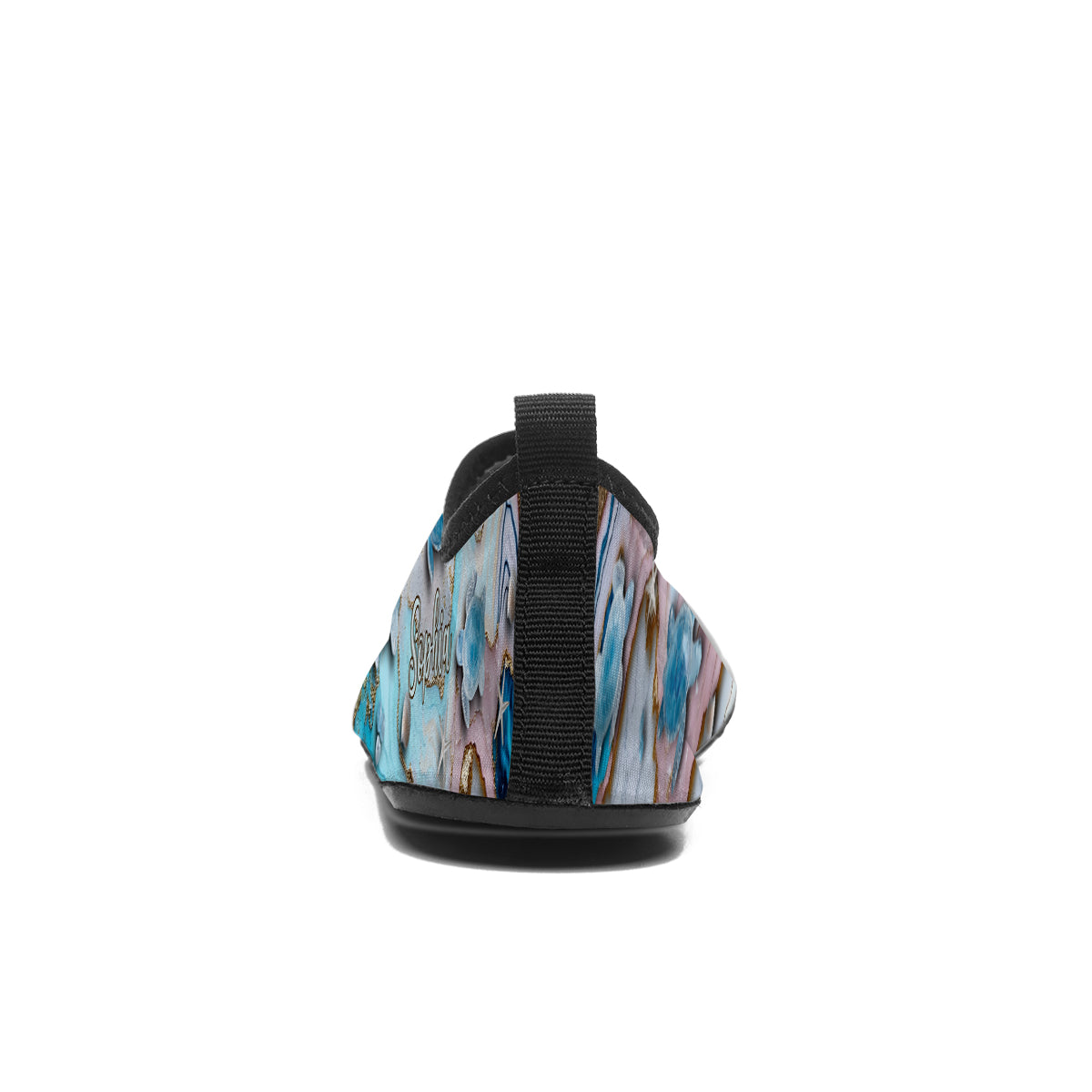 J'adore les tortues ! Chaussures d'eau personnalisées avec des tortues.