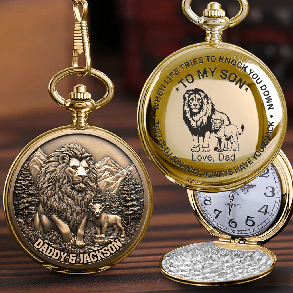 To My Son - Personalized Son Pocket Watch