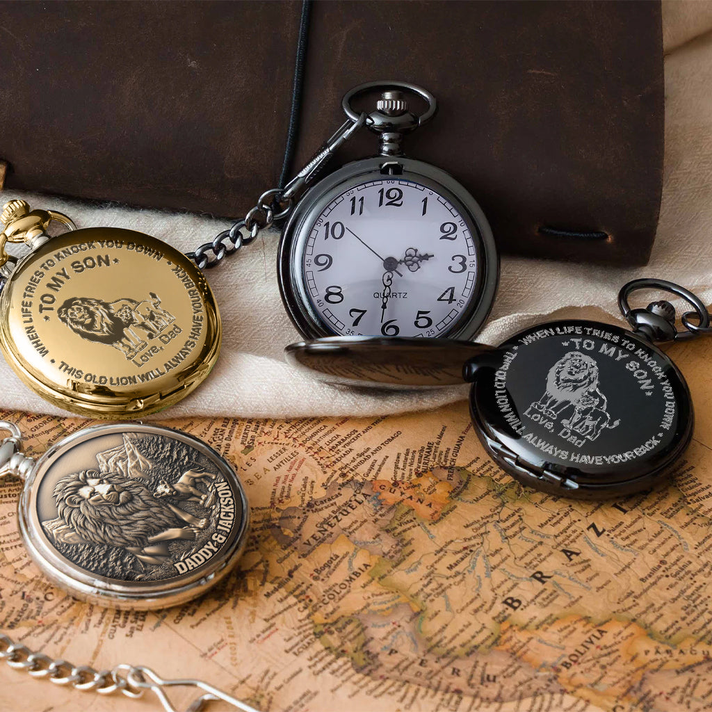 To My Son - Personalized Son Pocket Watch