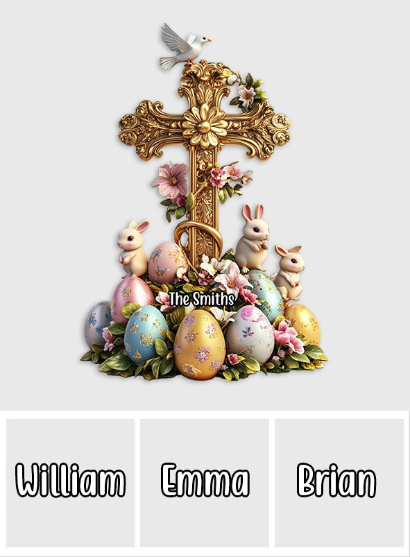 Adorables lapins - Clip de pare-soleil de voiture personnalisé en forme de chrétien