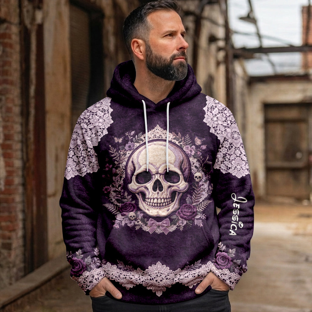 Skull Floral - Sweat à Capuche Personnalisé