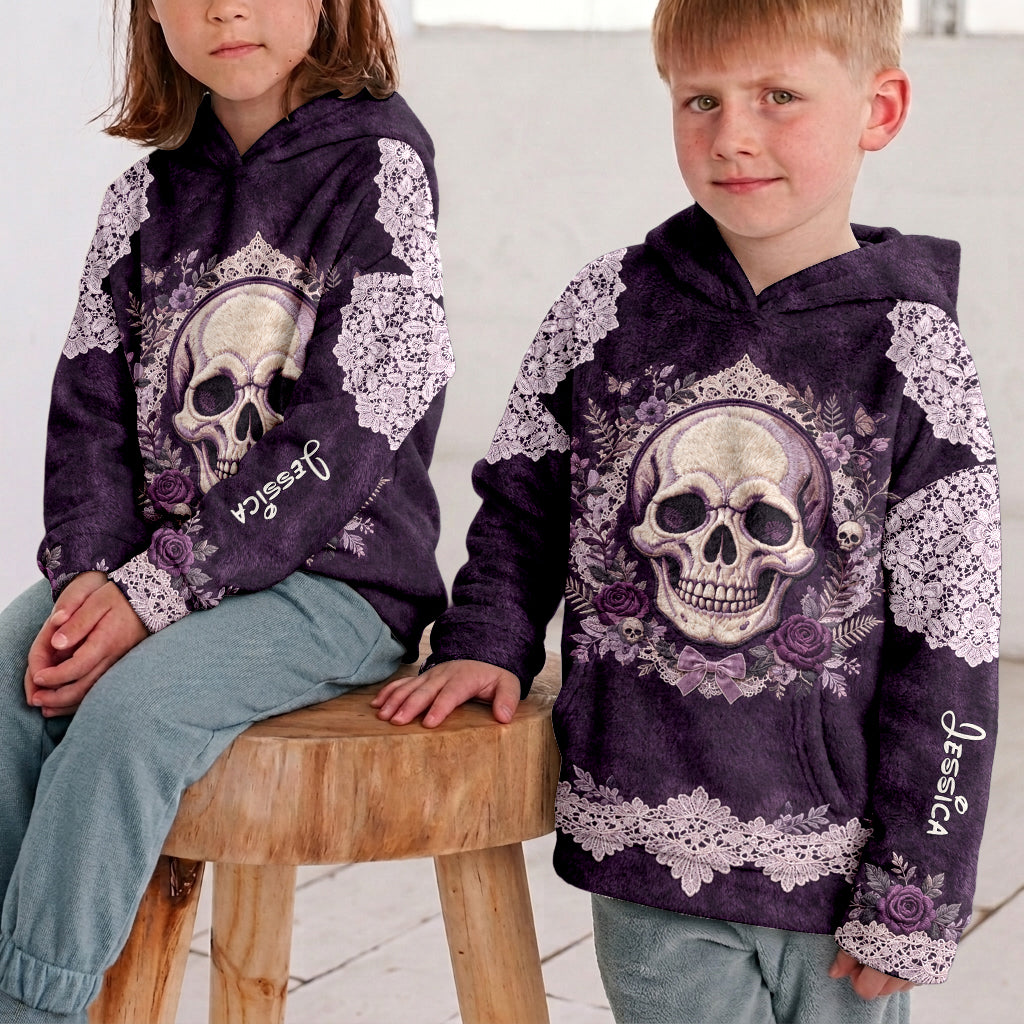 Skull Floral - Sweat à Capuche Personnalisé
