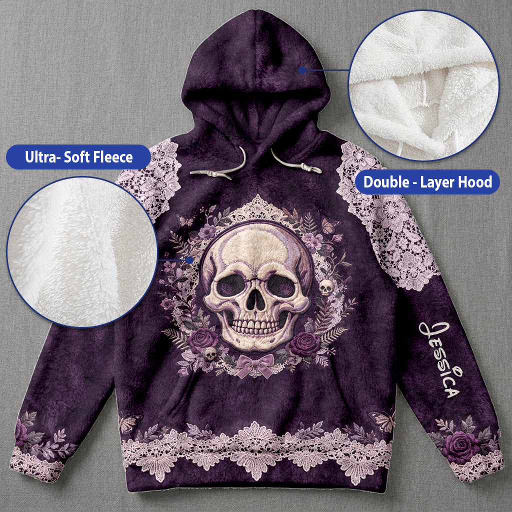 Skull Floral - Sweat à Capuche Personnalisé