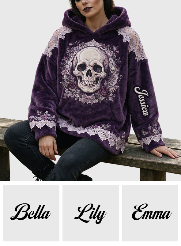 Skull Floral - Sweat à Capuche Personnalisé