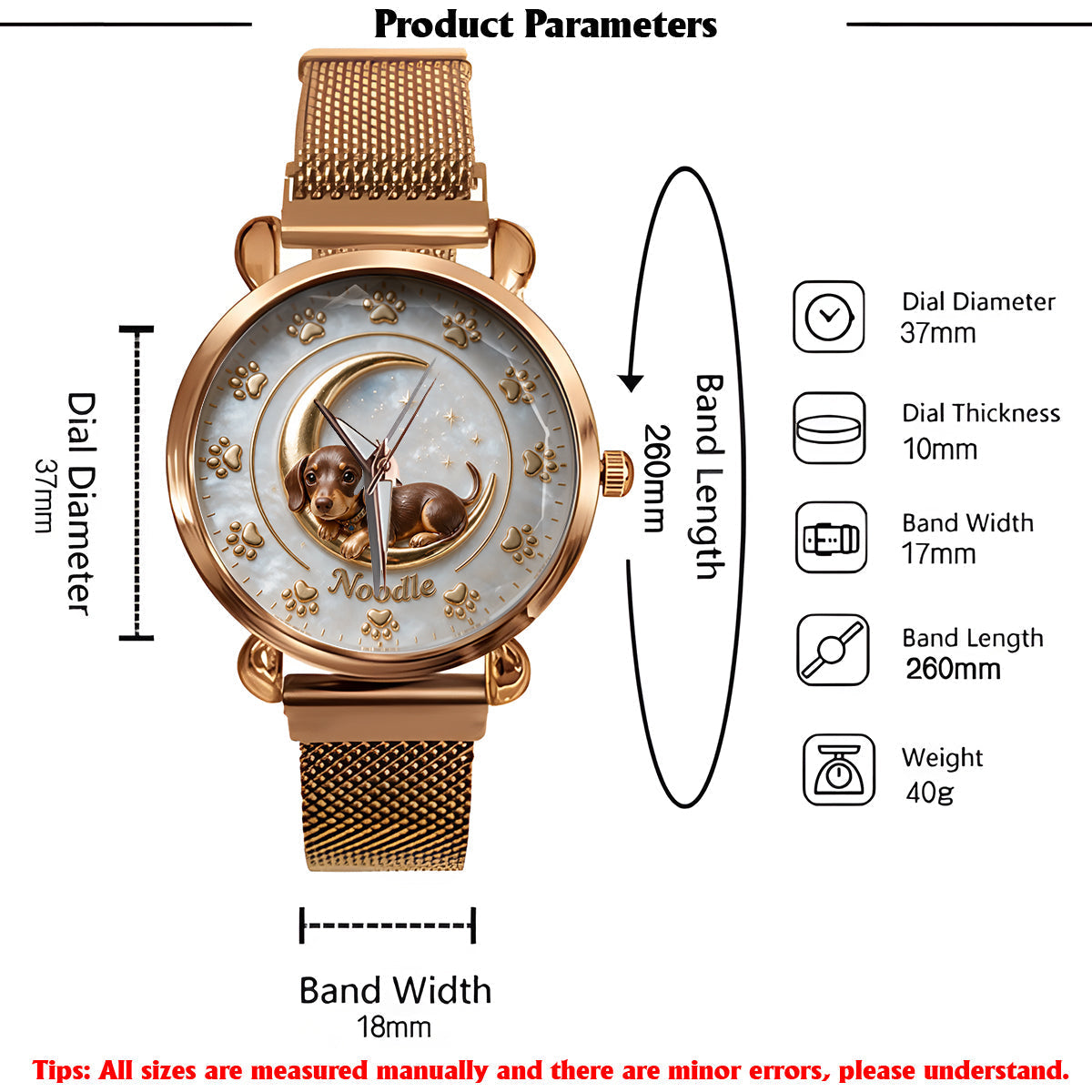 La vie est meilleure avec mon chien - Montre femme personnalisée