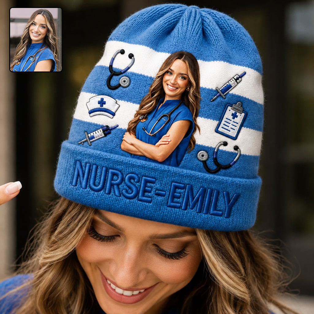 Mon Job de Photo - Bonnet Infirmier Personnalisé