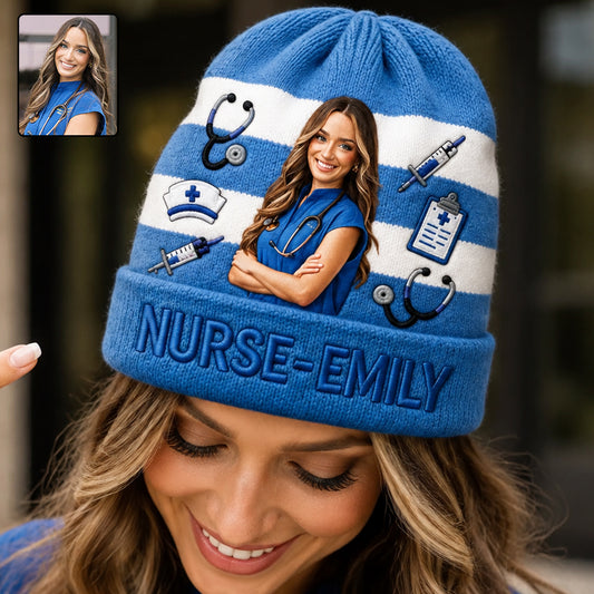 Mon Job de Photo - Bonnet Infirmier Personnalisé