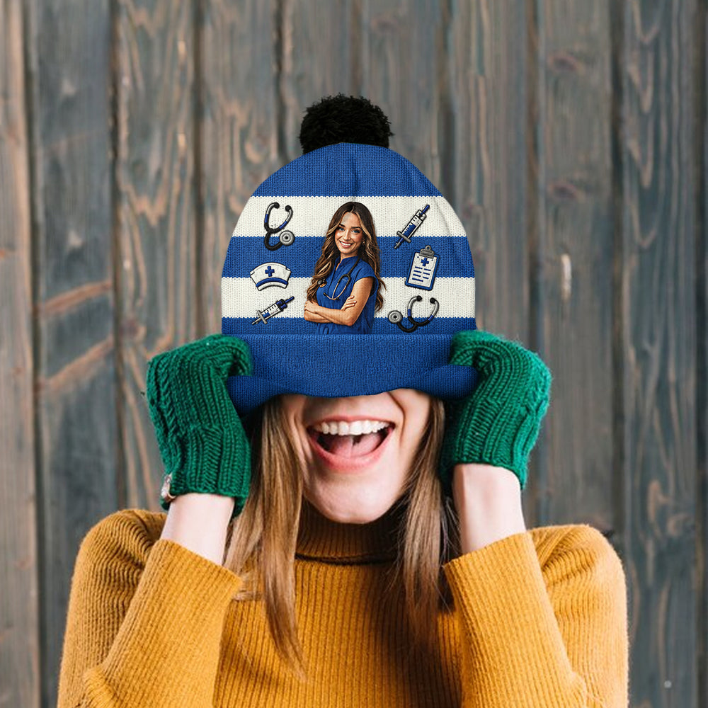 Mon Job de Photo - Bonnet Infirmier Personnalisé