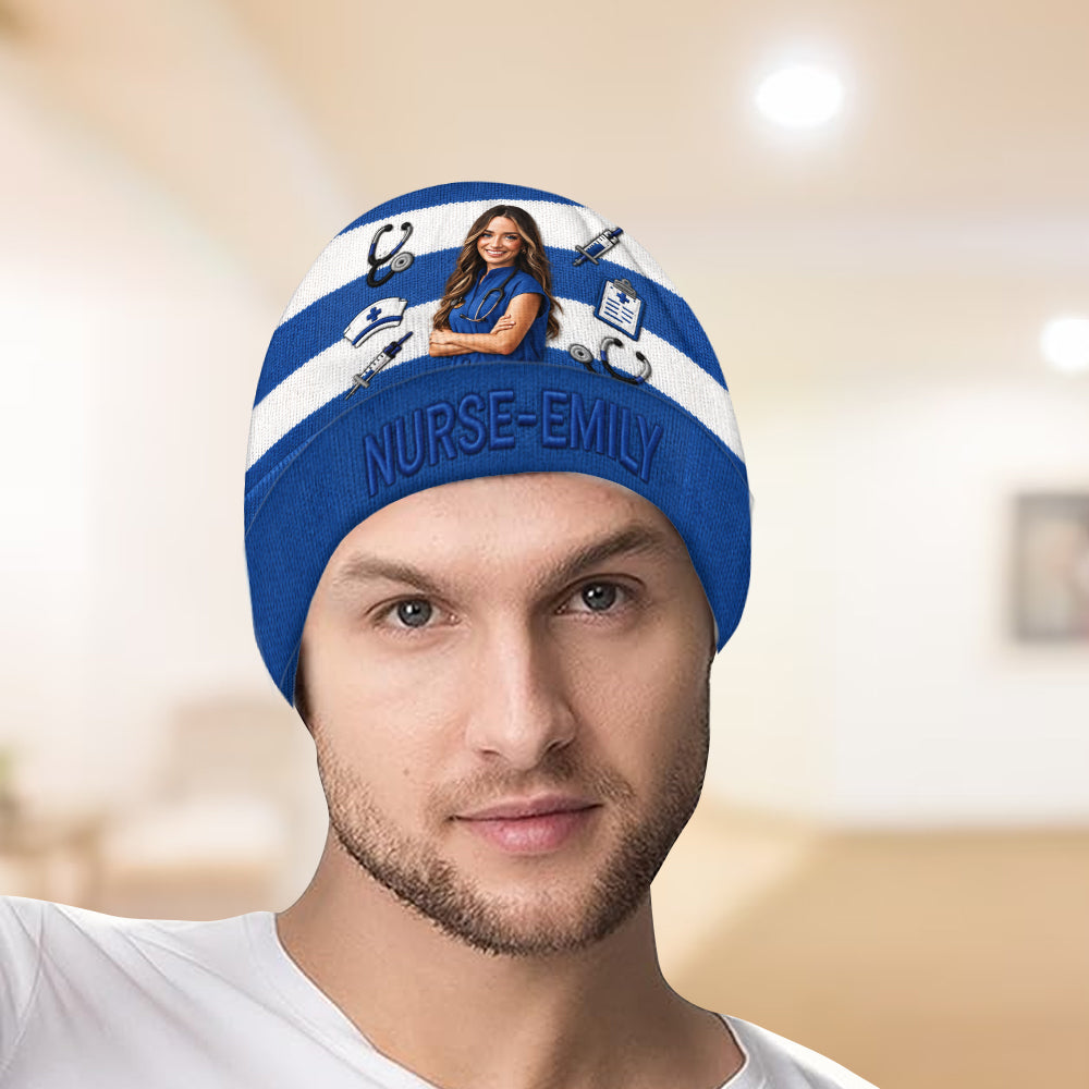 Mon Job de Photo - Bonnet Infirmier Personnalisé