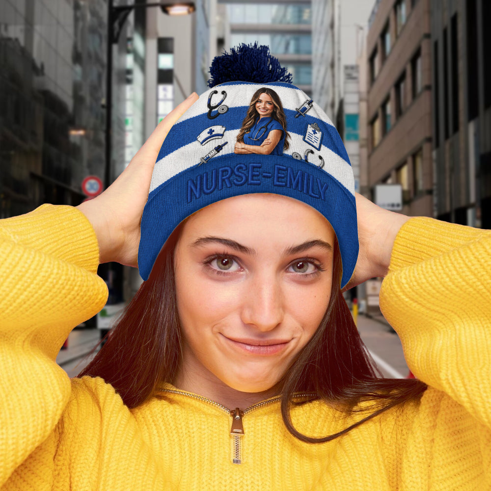 Mon Job de Photo - Bonnet Infirmier Personnalisé