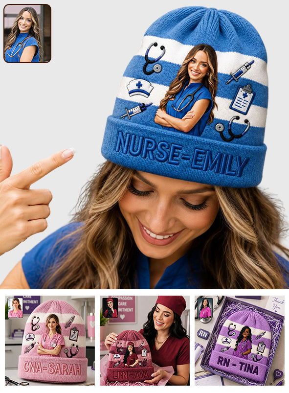 Mon Job de Photo - Bonnet Infirmier Personnalisé
