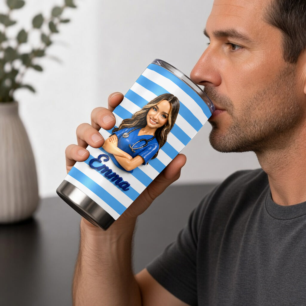 Tasse Infirmière Personnalisée - Vie d'Amour de Photo