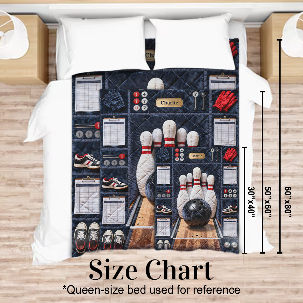 J'adore le bowling - Couverture de bowling personnalisée