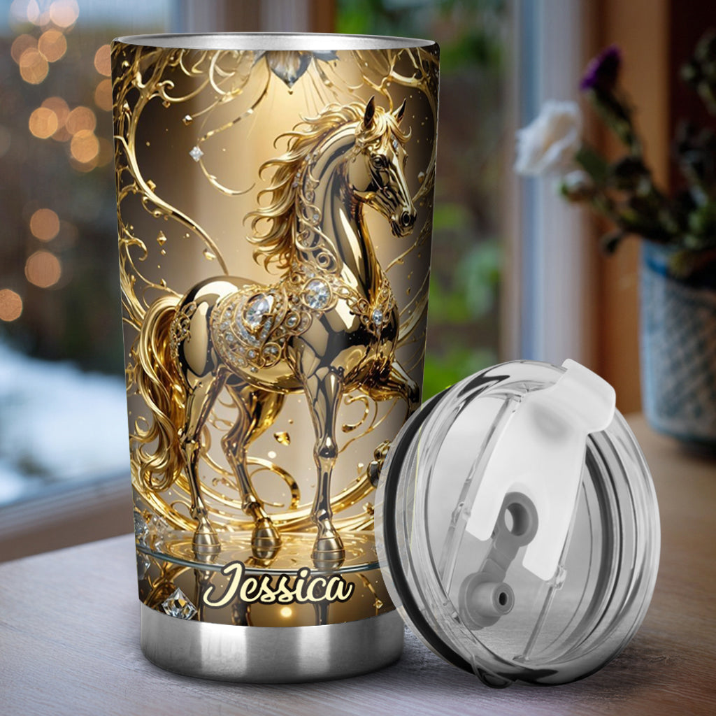 Love Horse - Personalized Horse Tumbler