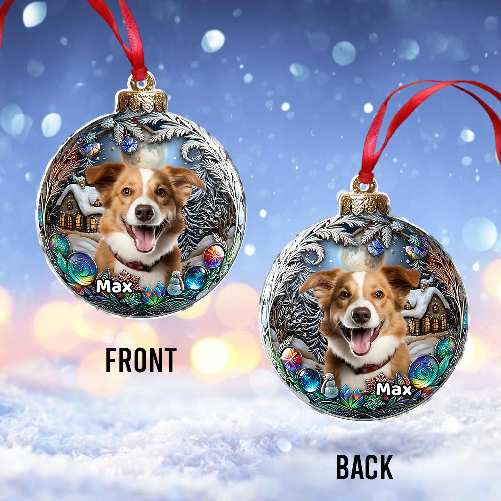Téléchargez la photo de votre chien - Ornement personnalisé pour chien