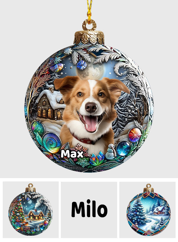 Téléchargez la photo de votre chien - Ornement personnalisé pour chien