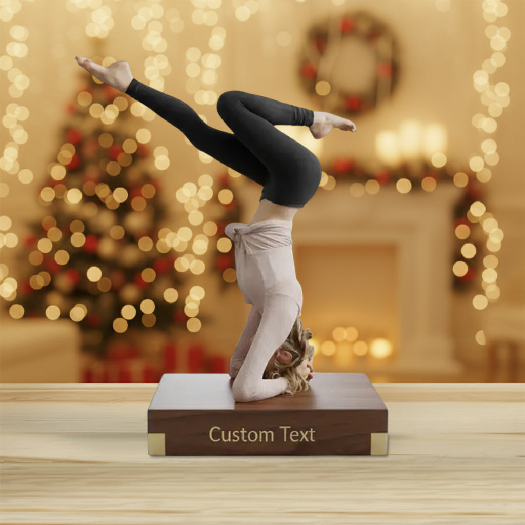 Yogaholic - Plaque acrylique personnalisée de yoga en forme sur mesure