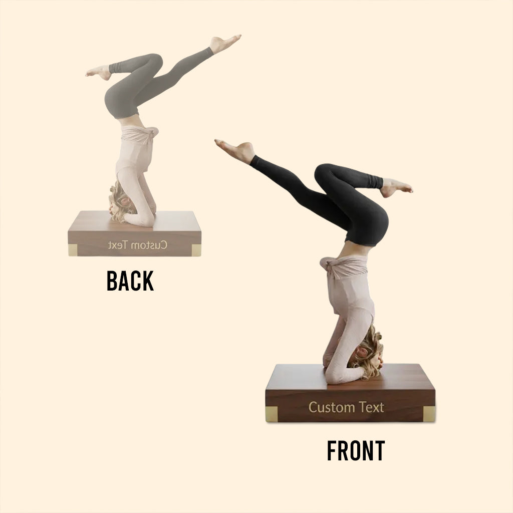 Yogaholic - Plaque acrylique personnalisée de yoga en forme sur mesure