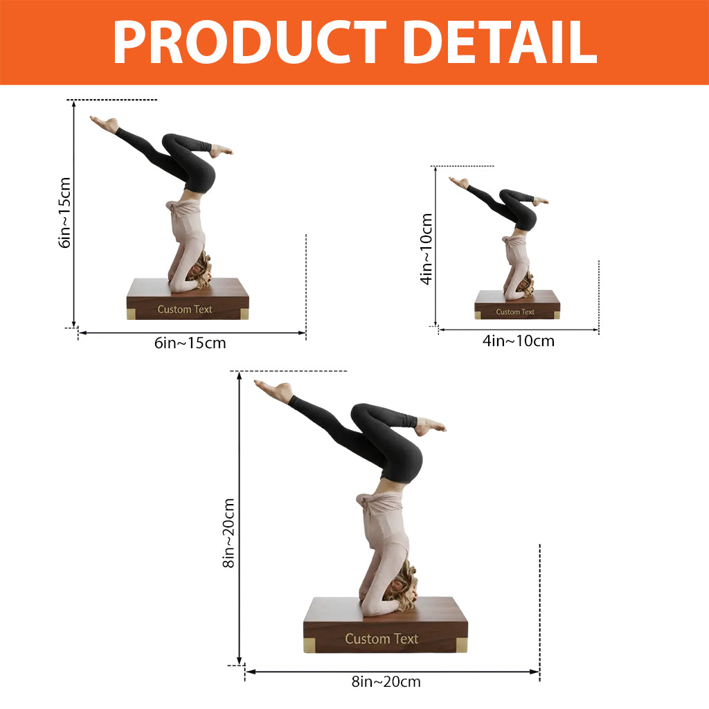 Yogaholic - Plaque acrylique personnalisée de yoga en forme sur mesure