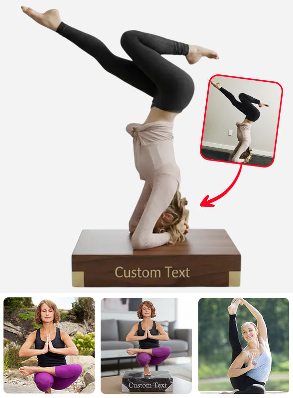 Yogaholic - Plaque acrylique personnalisée de yoga en forme sur mesure