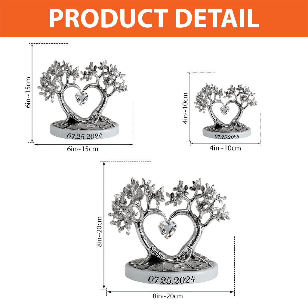 Cadeaux d'anniversaire - Plaque acrylique personnalisée pour couple.