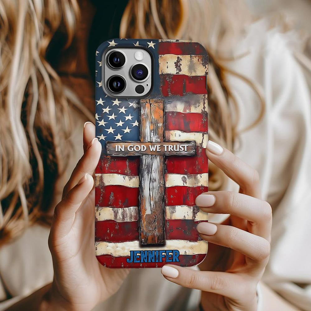 In God We Trust - Personalized Christian Full Print Phone Case