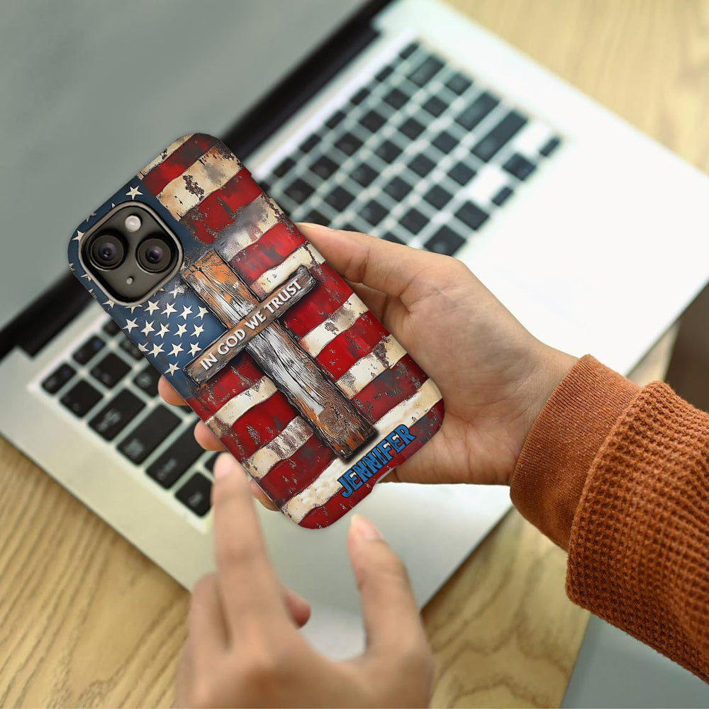 In God We Trust - Personalized Christian Full Print Phone Case
