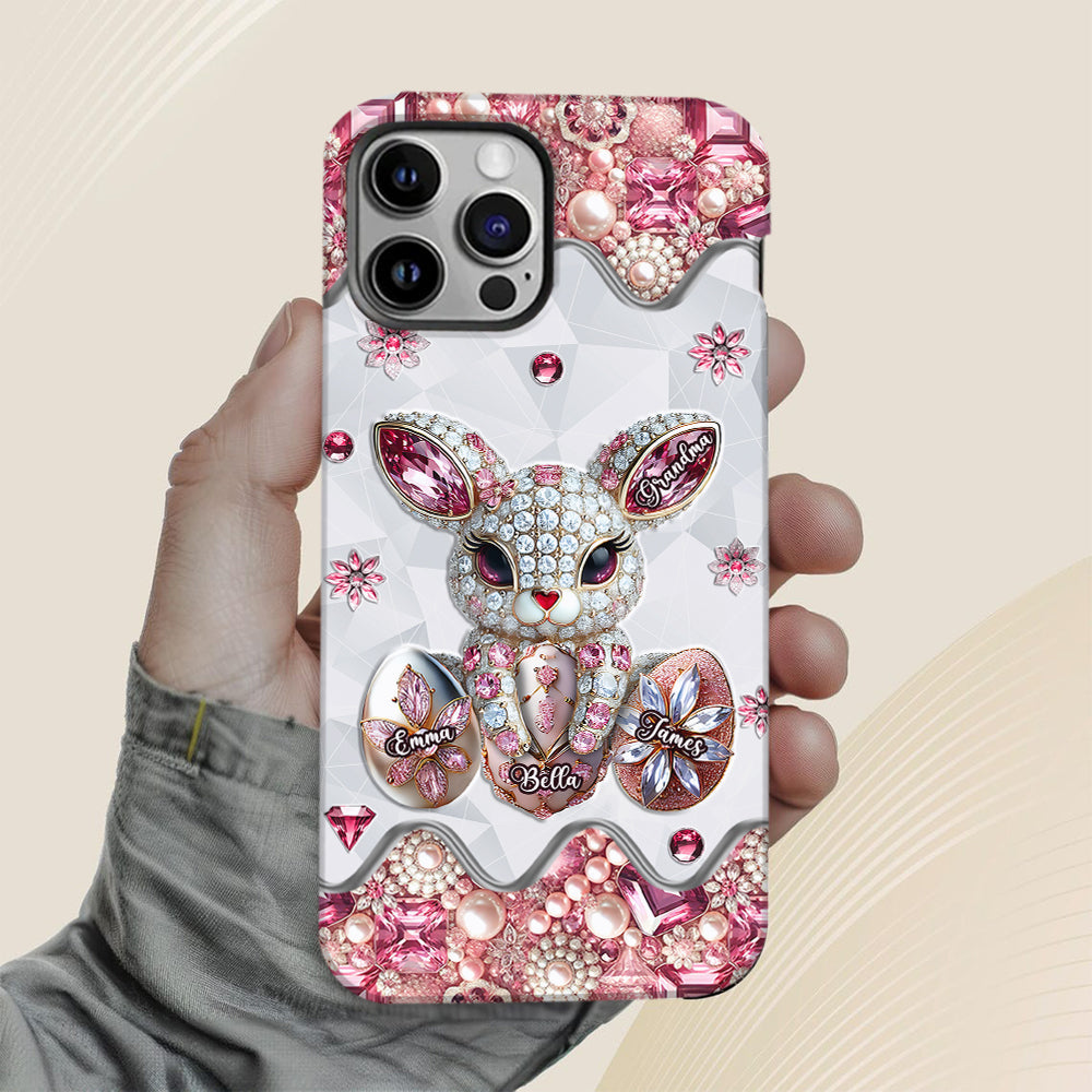 Coque de téléphone personnalisée « Lapin de Pâques - Mamie » avec impression intégrale