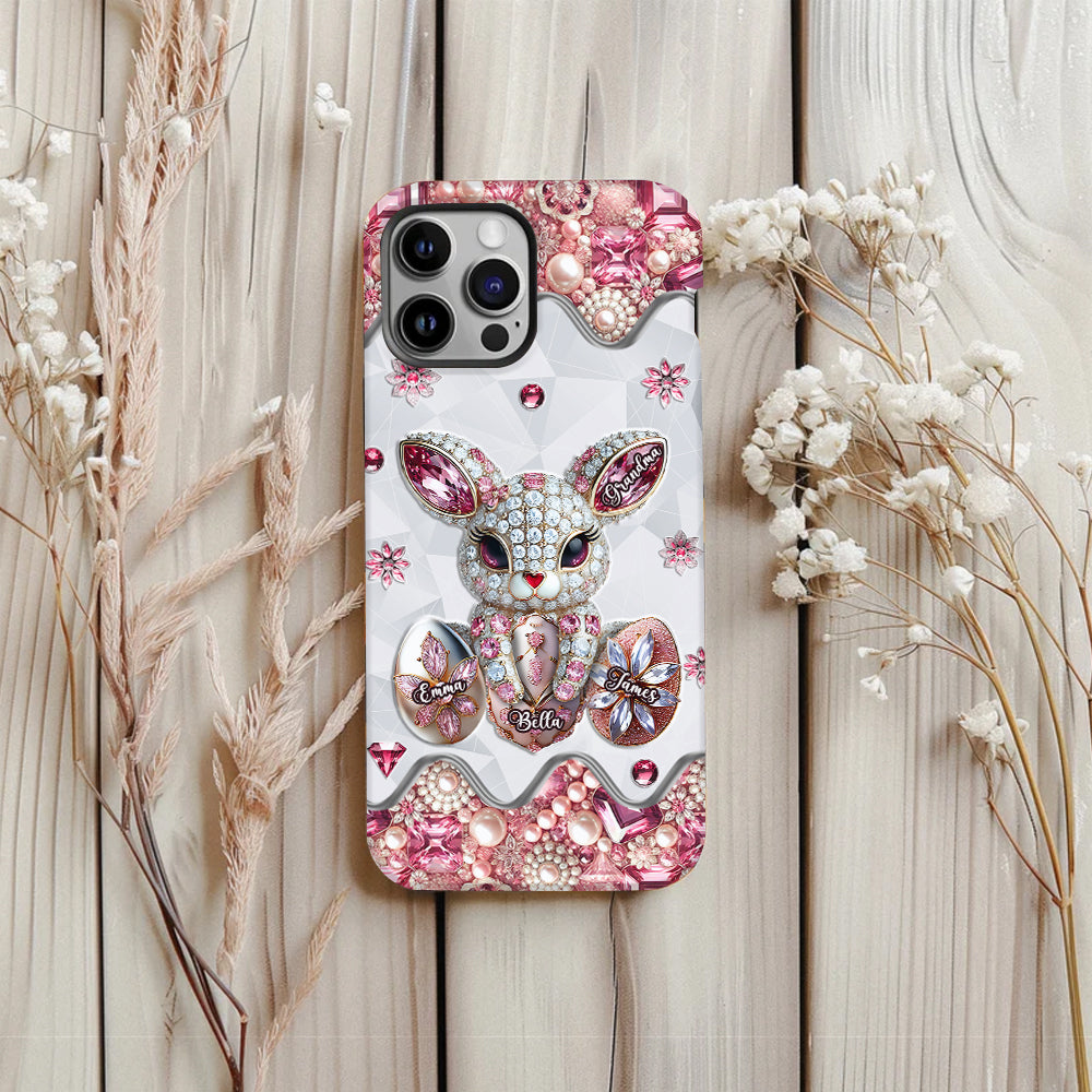 Coque de téléphone personnalisée « Lapin de Pâques - Mamie » avec impression intégrale