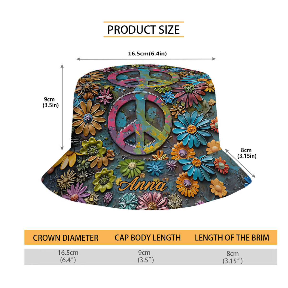 Hippie Soul - Bob hippie personnalisé