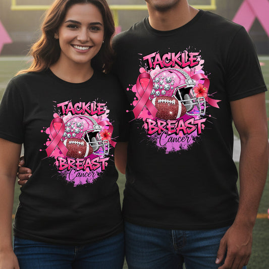 Tackle Breast Cancer - Breast Cancer Awareness T-shirt And Hoodie