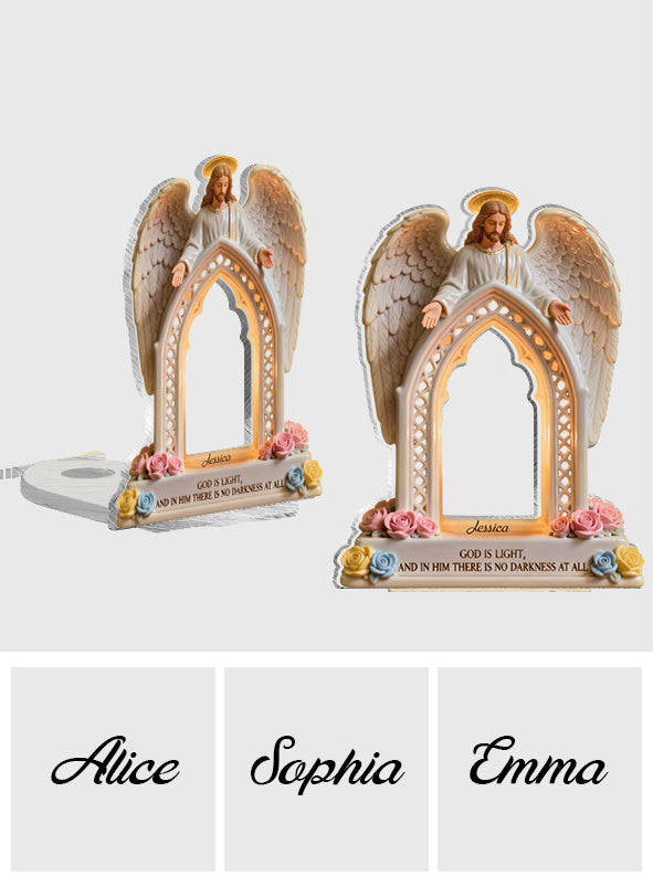 Dieu est lumière - Porte-bougie chrétien personnalisé