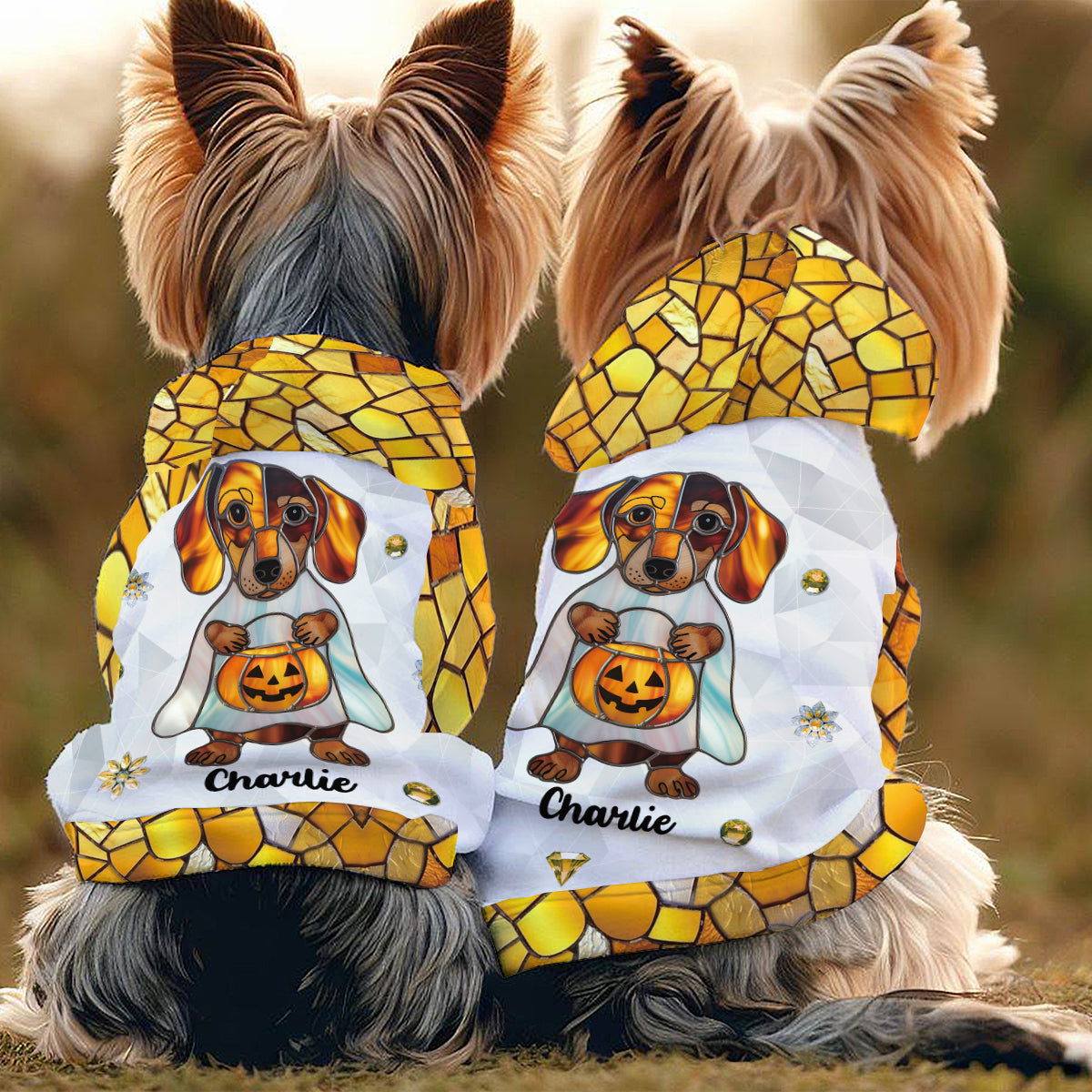 Hello Fall - Personalized Dog Pet Hoodie