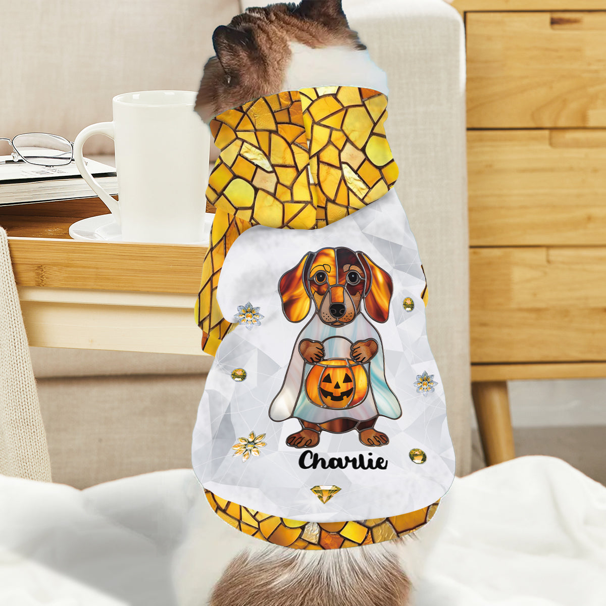 Hello Fall - Personalized Dog Pet Hoodie