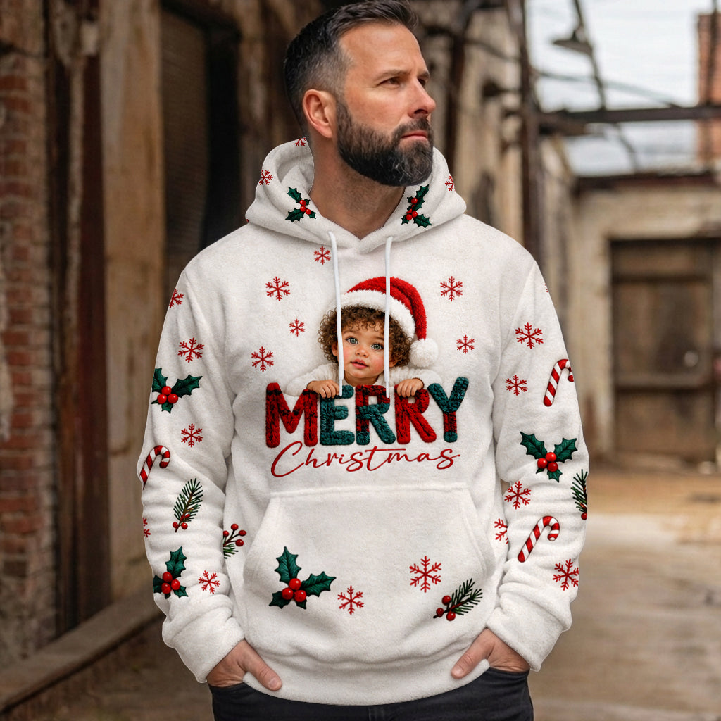 Joyeux Noël - Sweat à Capuche Enfant Personnalisé