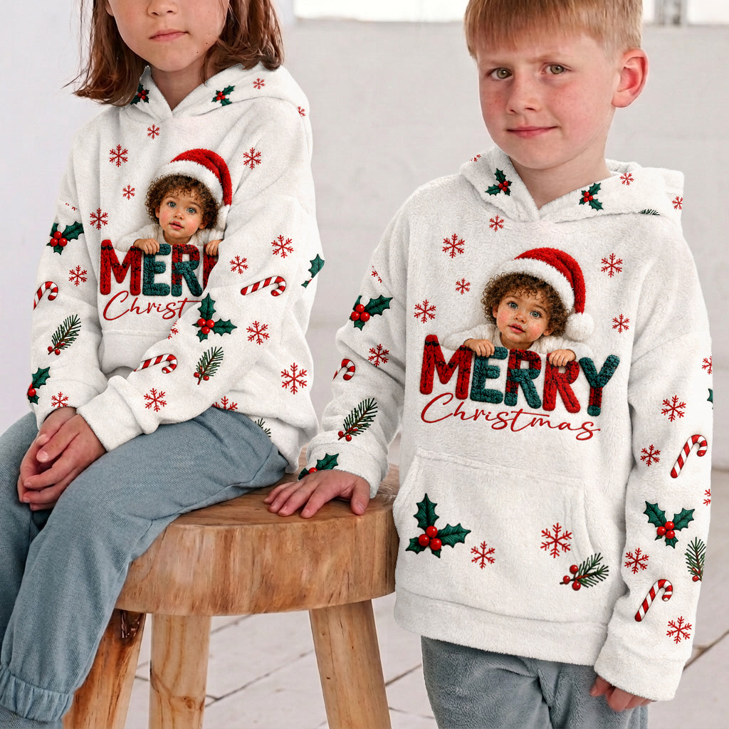 Joyeux Noël - Sweat à Capuche Enfant Personnalisé