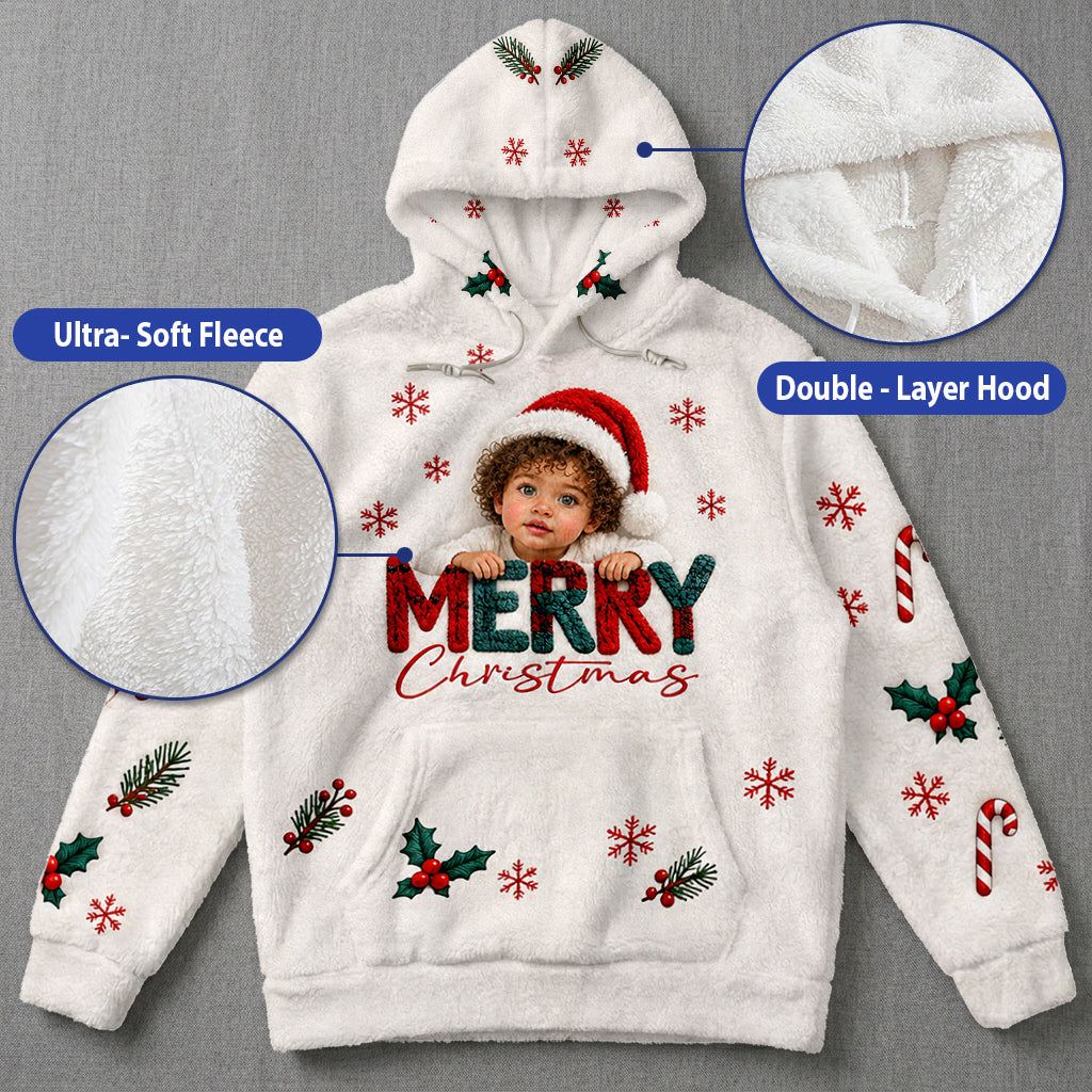 Joyeux Noël - Sweat à Capuche Enfant Personnalisé