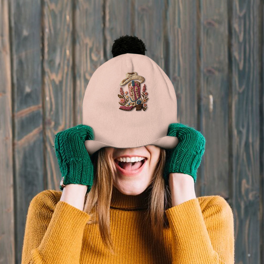 Cowgirl Spirit - Personalized Cowgirl Beanie Hat